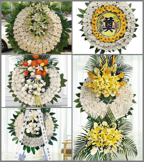 北京房山区周口店地区黄山店村花圈速递